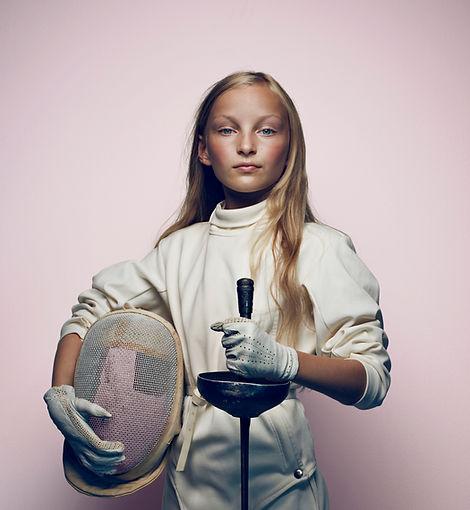 Fencer portrait